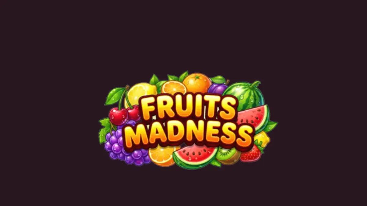 Tampilan visual slot Fruits Madness dengan simbol buah-buahan yang cerah dan fitur Wild Tower